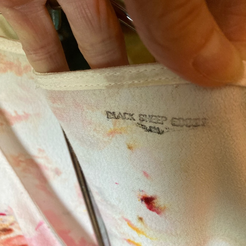 Hand Dyed Watercolor Design Top NWOT - Picture 6 of 8